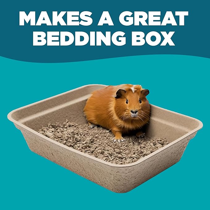 Disposable Litter Box: 5-Pack/Large - Disposable Litter Box for Cats, Rabbits, Guinea Pigs, or Travel - Extra Thick, Very Sturdy, Odor & Leak Resistant & Biodegradable (Large)