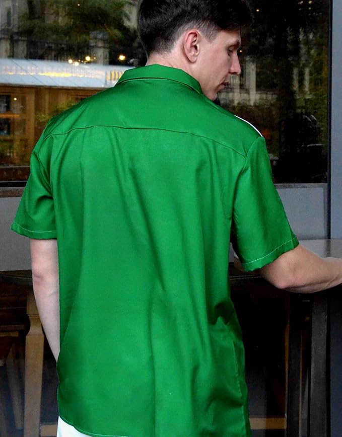 Men’s Hawaiian Shirt Western Cowboy Symmetrical Print Short Sleeve Button Down Casual Beach Holiday Summer Shirt