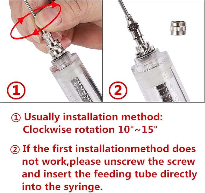 20ML Baby Bird Feeding Syringe Set Pet Syringe with 6 Pcs Curved Gavage Feeding Tubes and Bird Drinker Stainless Steel Metal Feeding Spoon for Baby Birds Parrot Small Pet