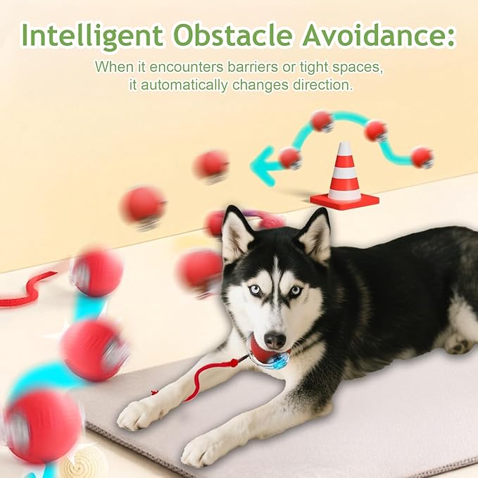 Interactive Cat Toys Balls for Indoor Cats, 2025 New Motion Activated Cat Balls with 360° Smart Automatic Rolling Moving for Bored Kitten Pet Cats Dogs (Green)