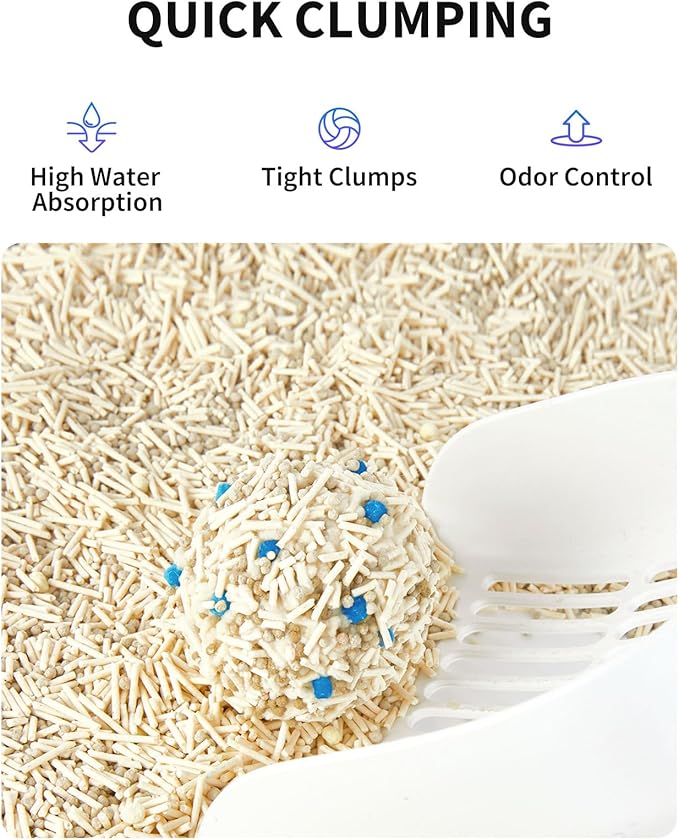 PETKIT New Occult Blood Monitoring Cat Litter, Ultra Absorbent Clumping Mixed Tofu Bentonite Litter, Odor Control and Dust Free