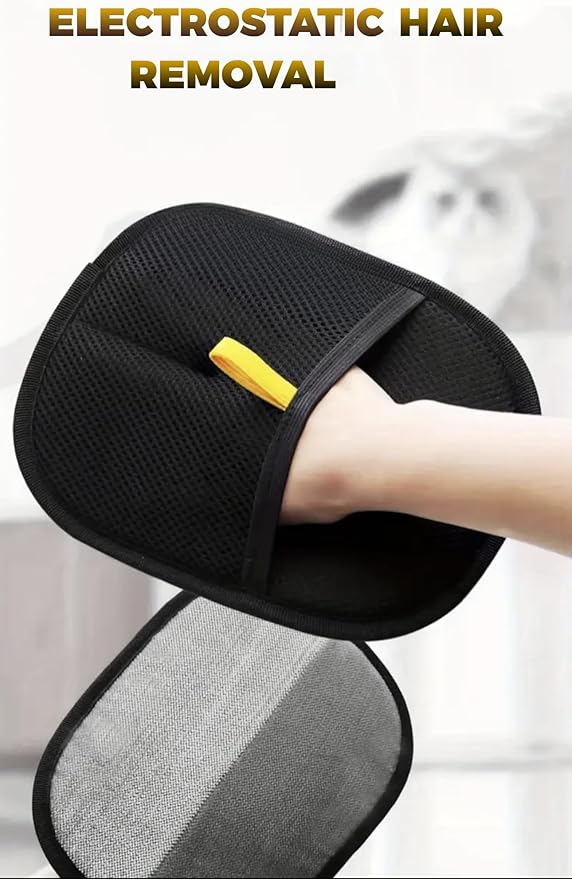 Pet Hair Removal Glove for Cats and Dogs, 2025 New Upgrade Efficient Grooming Gloves for Pet Hair, Electrostatic Cat Grooming Gloves for Hair Removal, Reusable Pet Hair Remover Glove