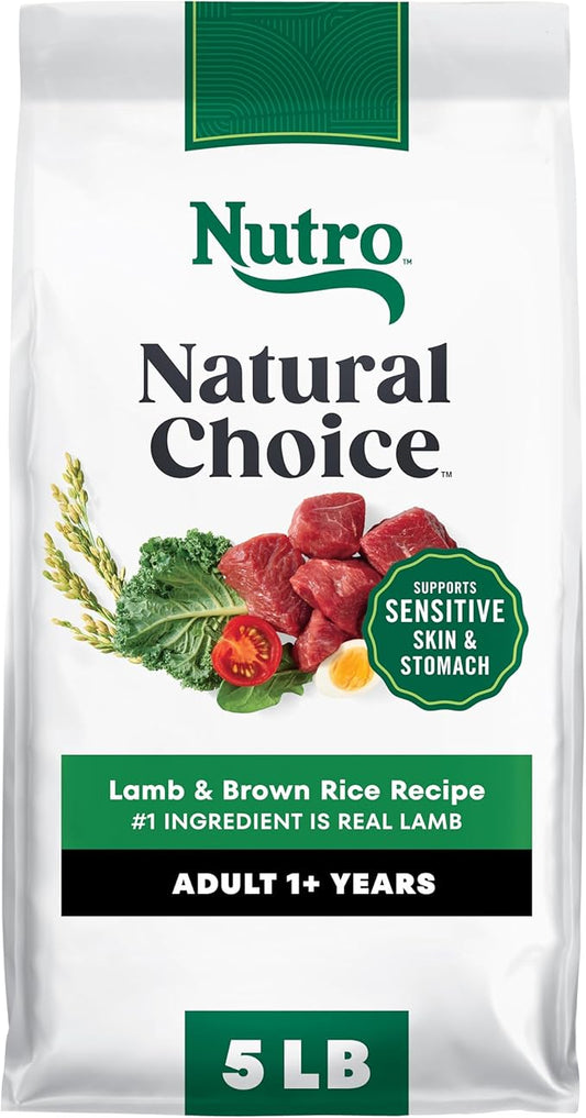 Nutro Natural Choice Lamb & Brown Rice Adult Dry Dog Food Recipe, 5 lb. Bag