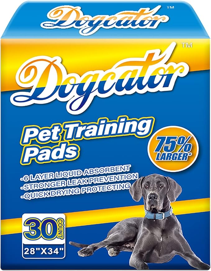 Dog Pee Pads Extra Large, 30 Count Thicken Absorbent for Dogs, 28"x34" Disposable Urine Bed for Doggy, Potty for Doggie, XL Puppy, Piddle X-Large for Travel