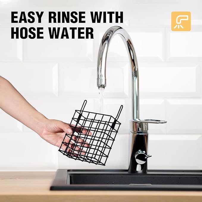 Veehoo 2Pcs Suet Bird Feeder for Outside Hanging with Metal Roof-Suet Cakes Cage Bird Feeder for Outdoors Hanging, Outdoor Garden Wild Bird Feeder Suet Holder, Woodpecker Feeder, Antique Copper