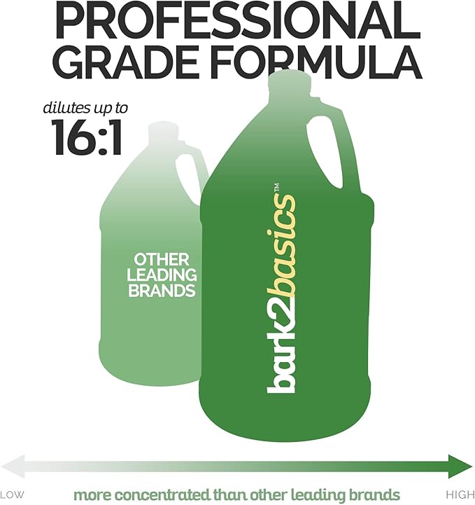 Bark2Basics Vanilla Greek Yogurt Dog Shampoo, 1 Gallon | Protein Pet Shampoo, All Natural Ingredients, Restores Moisture, Gently Repairs and Nourishes Coat, Cruelty-Free