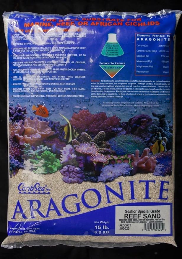 Carib Sea Seaflor Special Grade Reef Sand, 15 lb.