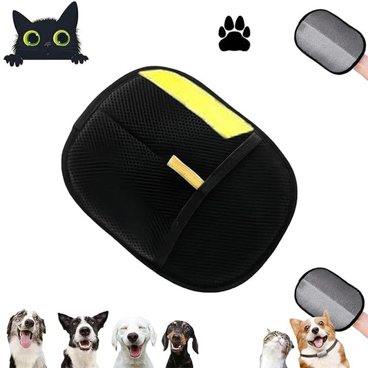 Mitt for Cat Dog, Electrostatic Pet Hair Remover, Two-Way Sticky Design, Washable Reusable Grooming Gloves for Pet Hair & Dirt (1 PCS)