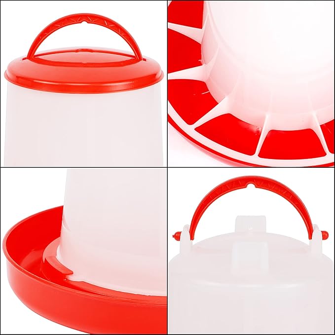 winemana Chick Feeder 1 Lb and Waterer 1.5 L Kit, Hanging Poultry Plastic Containers for Outdoor