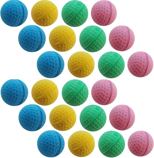 YnFag Foam Soccer Balls - Cat Toys for Indoor Cats (24 Pcs Individual Color Balls)