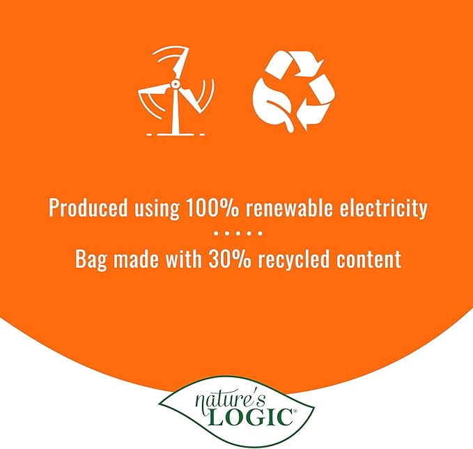 NATURE'S LOGIC Dry Dog Food - 100% Natural - No Synthetics - for All Ages, Sizes, Breeds - Free from Common Allergens, High Protein - Duck & Salmon Meal Feast, 13lbs