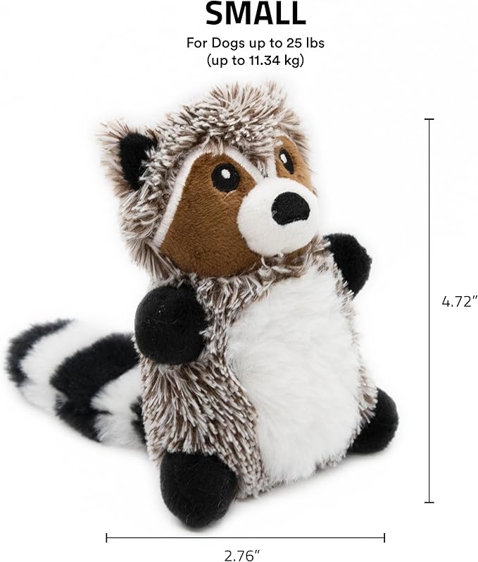 Playology Dog Toys | Plush Toy Racoon Stuffed Animal for Dogs | Small Sweet Potato Scented Toy - Easy to Clean and Made from Non Toxic Materials