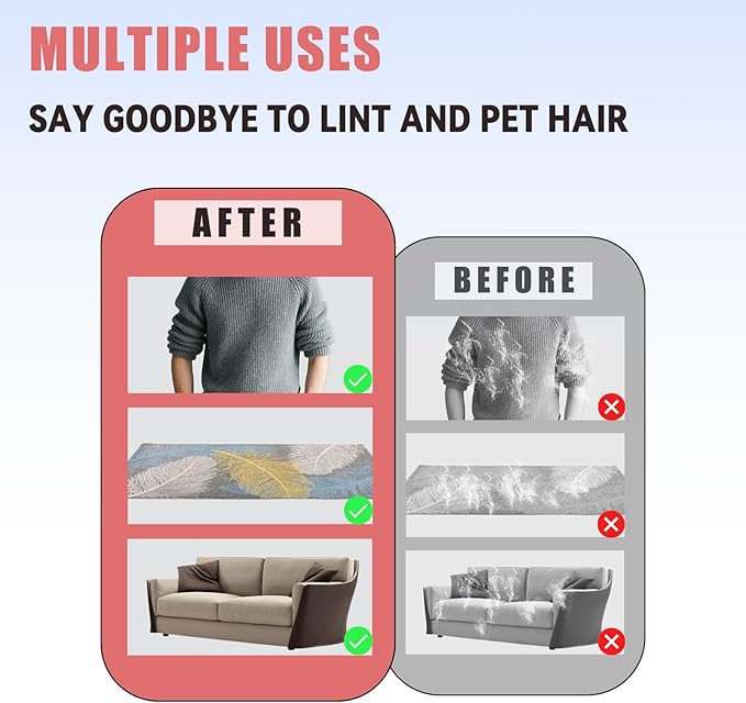 Pet Hair Removal Glove for Furniture, Carpet, Clothes and Car Seats, Electrostatic Cat & Dog Hair Removal Tool, Eco-Friendly Reusable Pet Hair Remover Glove with Silvervine Sticks (1 Glove & 2 Sticks)