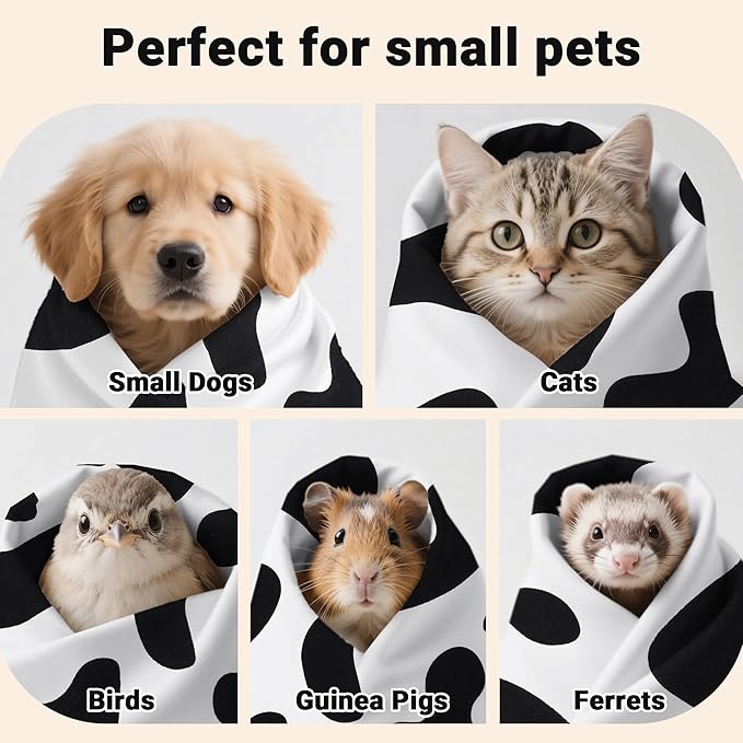 Cat Grooming Wrap Cat Wrap for Cutting Nails, 23.6" Cat Wrap for Grooming, Cat Restraint for Nail Clipping, Multifunctional Swaddle Wrap Pet Tool, Cat Burrito Wrap