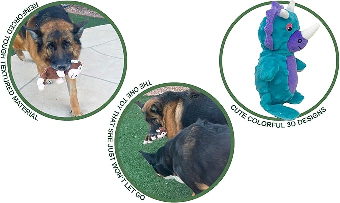 Jalousie Multipack Dog Squeaky Toys Strong Almost Indestructible, with Added Liner for Longer Play Dog Chew Toys (Medium Breeds - 5 Pack Dotted)