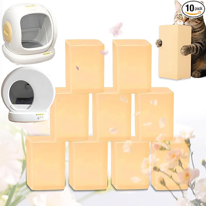 NewKe 10 Pack Pet Odor Eliminator for Meowant Self-Cleaning Cat Litter Box, Cat Litter Deodorizer Compatible with MW-SC01/MW-SC02/LB02, Cat Toilet Odor Deodorant Gel