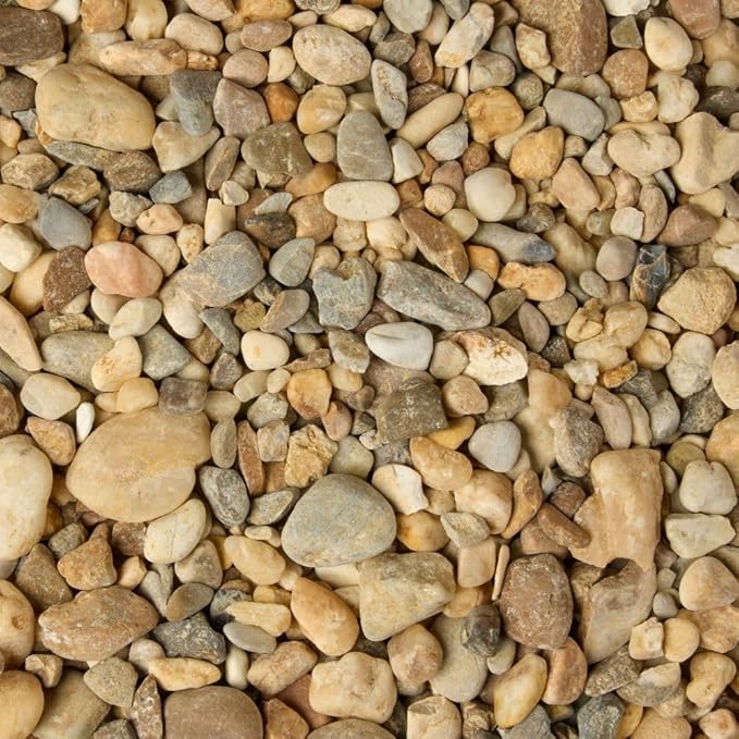 32 oz Jug of Multicolor Cream Pea Gravel, ⅛ - ½ inch Size, for Indoor Outdoor Decor, vase Filler, Candles, Art, Crafts, Aquariums, Fairy Gardens, planters, tablescapes, terrariums