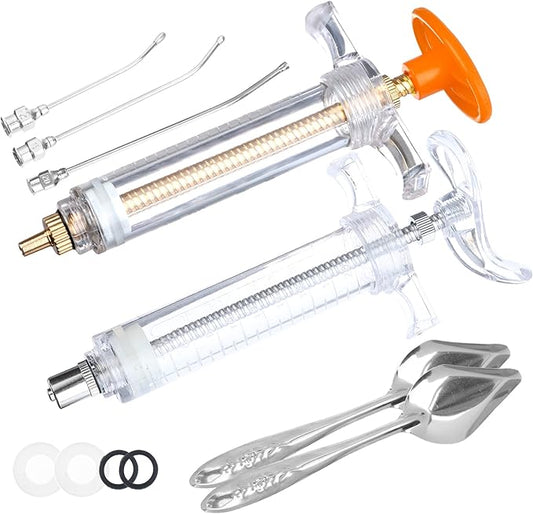 OBANGONG 7 Pcs Bird Feeding Syringe Feeding Tubes for Baby Birds Feeding Spoon used for Pet Sick Bird Parrot feed milk and medicine,20ml,10ml