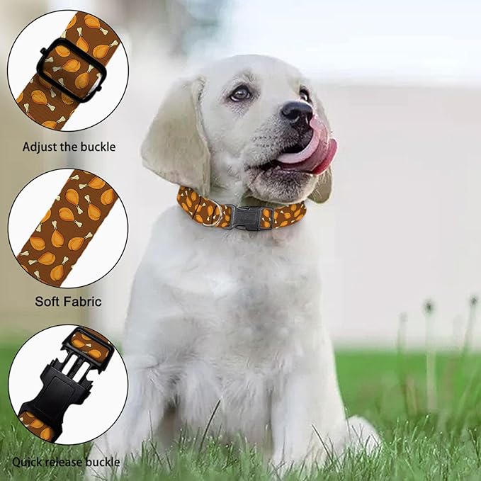 Chicken Legs Pet Collars Dog Collars Soft Elastic Neck Strap for Female Male Puppy Cats