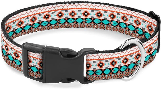 Colorful Aztec Pattern Dog Collars Soft Adjustable Collar Strap for Small Medium Large Dogs Cats Pet