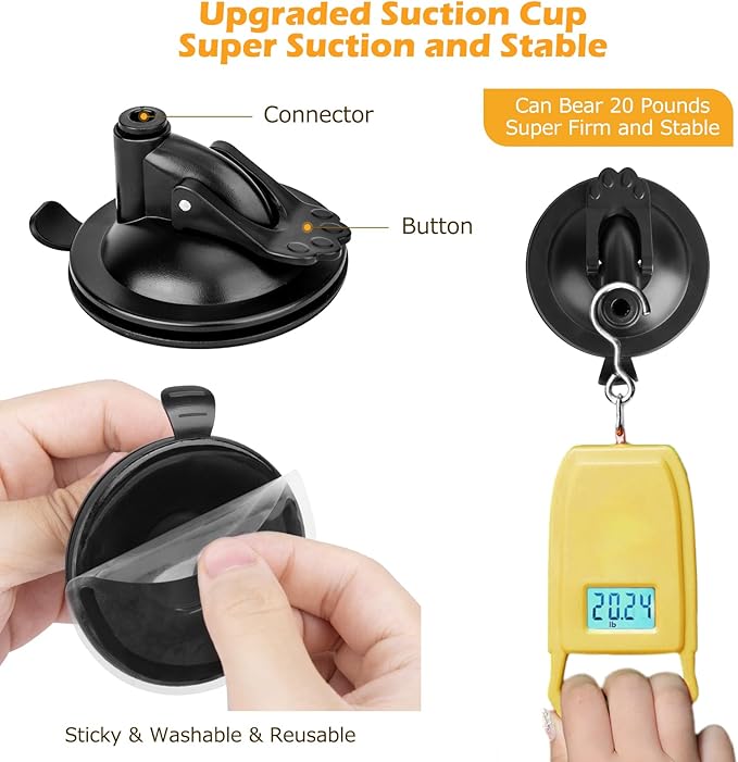 Cat Toys, 2 Pack 3 in 1 Interactive Cat Toy for Indoor Cats with Sticky Super Suction Cup Detachable 10 Pcs Replacements Feathers Balls Mice 2 Wand Hanging Door Kitten Toys