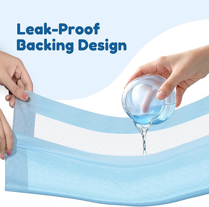 100 Pack Small Puppy Pad - 13"x17.7", Super Absorbent Waterproof, Odor Eliminating, Leak-Proof, 5-Layer Potty Training Pads, Doggie/ Cats Pee Pad for Indoor Floor Protection