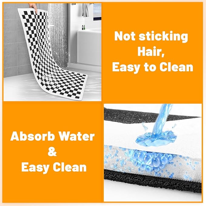 Manificent Non-Slip Pet Bed Mat for Back Seat Extender, Hair Resistant Dog Blanket for Hard Bottom Dog Car Seat Cover, Anti Slip Pet Linner Backseat Cover Black Plaid