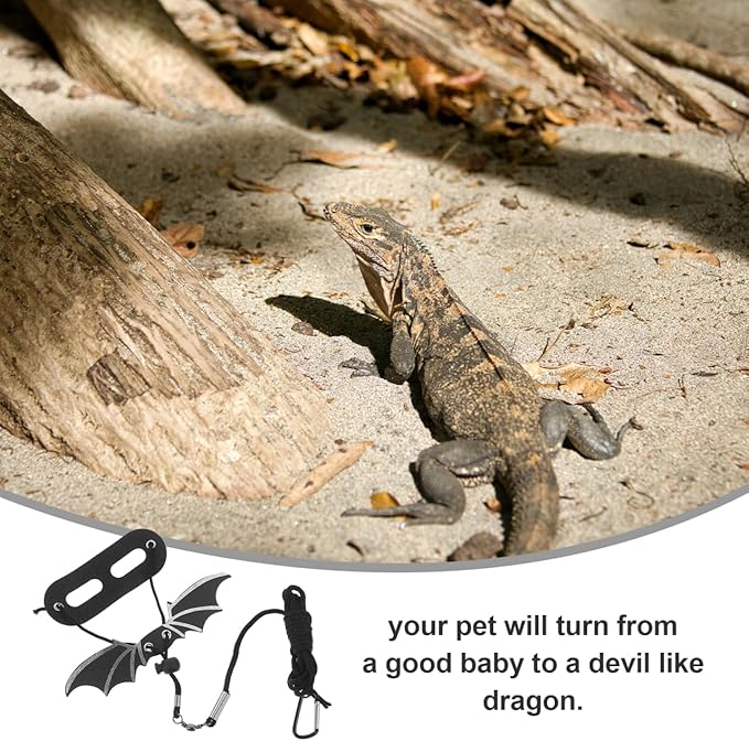 BESPORTBLE Leopard Gecko Accessories Lizard Harness Pet Hauling Cable Reptile Lizard Harness Small Animals Leashes