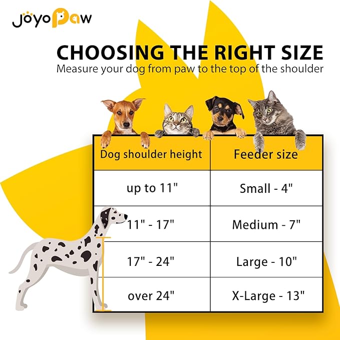 Elevated Dog Bowls, Bamboo Raised Dog Bowl for Medium Dogs, with 2 Stainless Steel Bowls (7'' Tall-40 oz Bowl, Natural)