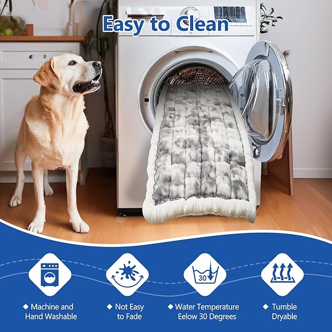 Thickened Dog Bed for Car Back Seat, Upgraded Bottom Non-Slip，Fits Hard Bottom car seat Cover for Dogs, Premium Mixed Color ，Bog Car Seat Cover