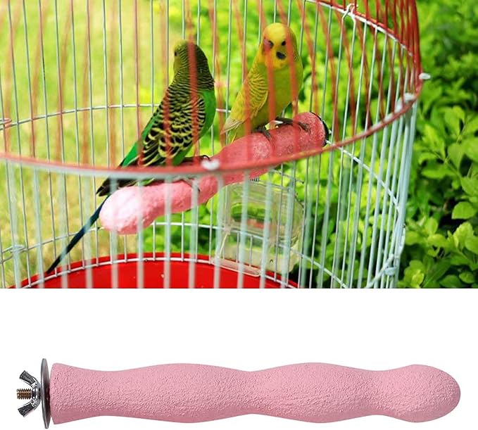 Bird Perch, Parrot Perches for Cage, Bird Buddy Grinding Bar Extender for Parakeet African Grey Cockatoo Budgies Cockatiel