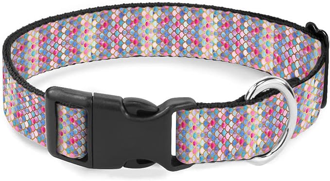 Pink Blue Purple Mermaid Sequin Pet Collar Cat Dog Neck Strap Quick Release Buckle Adjustable Female Male Puppy Corgi