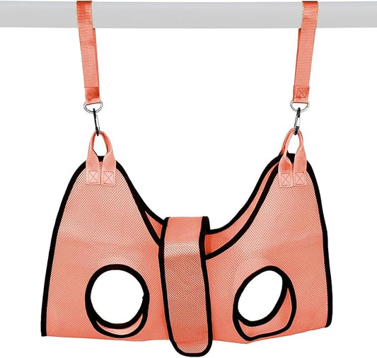 Haminway Pet Grooming Hammock – Large Dog Grooming Sling for Nail Trimming, Bathing & Ear/Eye Care – Pink