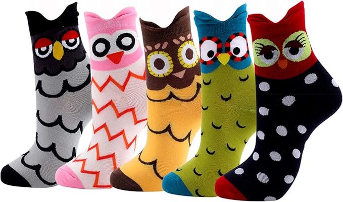 Jeasona Women's Cat Socks Cat Gifts Cute Animal Socks Dog Owl Gifts for Women
