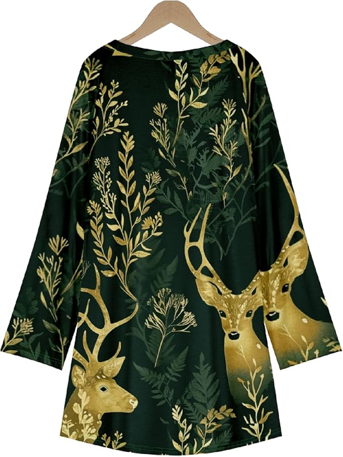 MARSVOVO Women Novelty Graphic Plus Size Sweater Crewneck Long Sleeve Cute Printed Loose Fit Casual Fall Sweaters Top