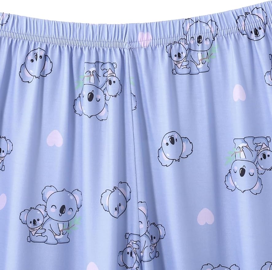 YIJIU Women's Sleepwear Long Sleeve Top and Pants Pajama Set Panda Print Nighty