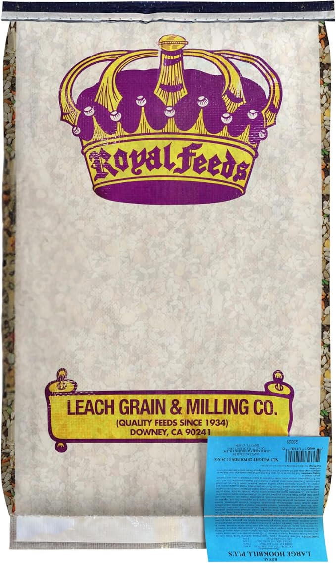 Large Hookbill Plus 25 Lbs, Bird Food for Large Hookbill, Premium Bird Seeds, Supports Growth Energy and Digestive Health, Nutrient-Rich Parrot Birdseeds for Complete & Healthy Balanced Diet