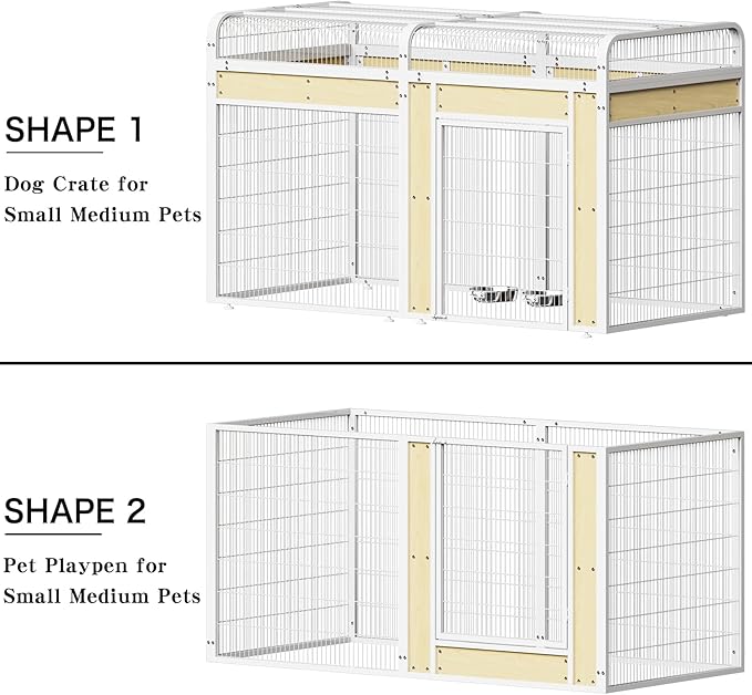 Large Bird Cage for Parakeets Outdoor Bird Aviary Parrot Cage with Perch, Birdcage for Macaws Canaries Parrots Budgie Lovebirds-White