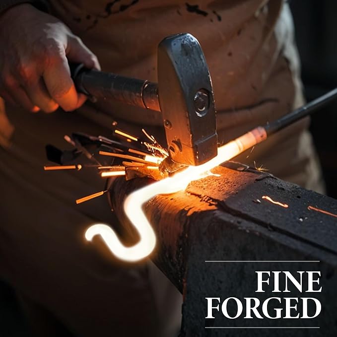 Plant Hook Plant Hanger, 2 Pack 8 Inch Plant Bracket, Metal Plant Wall Hooks for Hanging Flower Basket, Lanterns, Bird Feeder, Wind Chimes Indoor & Outdoor.