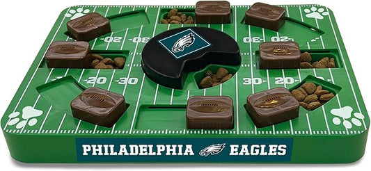 Pets First NFL Philadelphia Eagles Puzzle, Interactive Dog Treat Puzzle Toy