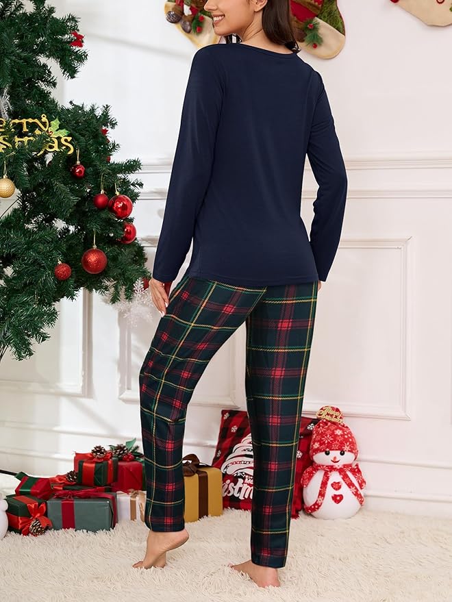 YIJIU Women's Sleepwear Long Sleeve Top and Pants Pajama Set Panda Print Nighty