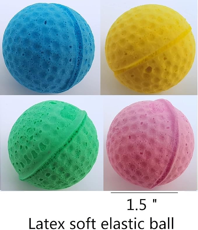 YnFag Foam Soccer Balls - Cat Toys for Indoor Cats (24 Pcs Individual Color Balls)