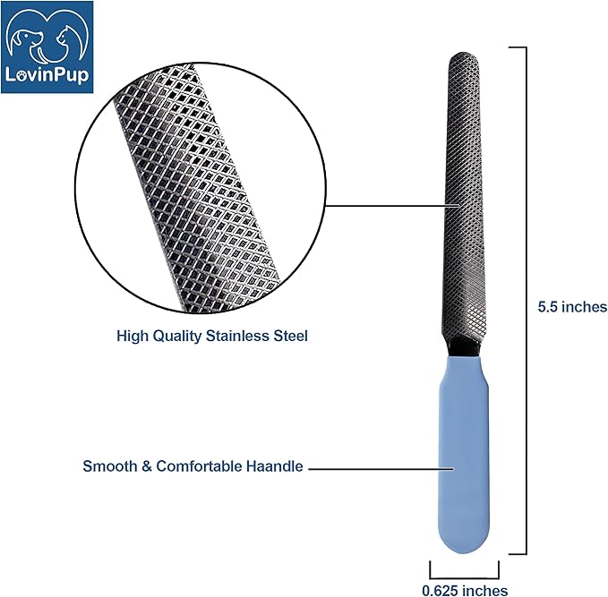 Dog Nail Filer, Professional Nail Grooming Tool, Dog and Cat Nail Files, for Smoothing Rough Edges of Pet’s Nails, Best Nail Filer for Small/Large Dogs & Cats (3 Dog Nail Filers Set)