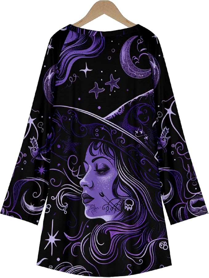 MARSVOVO Women Novelty Graphic Plus Size Sweater Crewneck Long Sleeve Cute Printed Loose Fit Casual Fall Sweaters Top