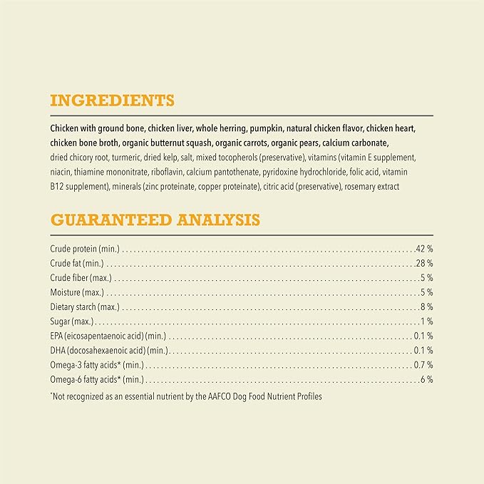 ACANA Grain-Free High Protein Freeze Dried Dog Food & Topper Free-Run Chicken Recipe Patties 14oz Bag