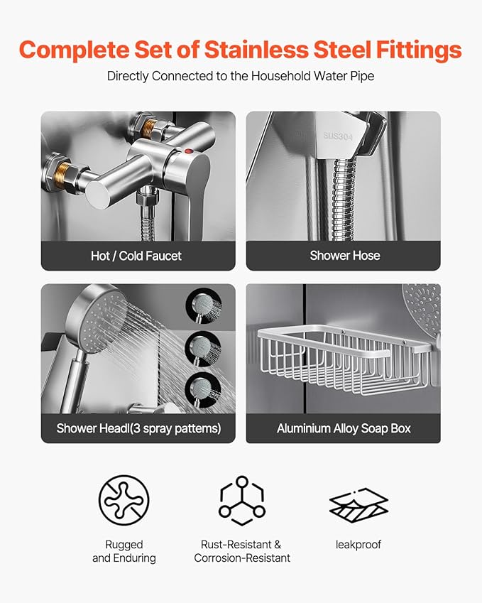 VEVOR Stainless Steel Dog Washing Station, Professional 62 inch Pet Grooming Tub w/Ramp, PE Water Filter Board, Faucet & Showerhead & Soap Holder Bathtub for Large & Medium & Small Pets (Left Door)