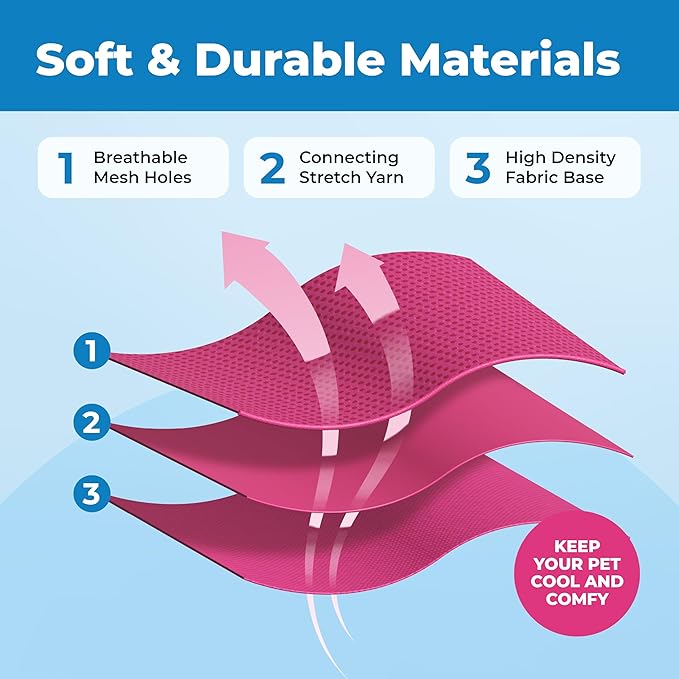 Best Pet Supplies Voyager Escape Proof Cat Harness and Leash Set with Reflective Stitching, Neoprene Handle 5ft - Supports Small, Medium and Large Cats, Kittens - Fuchsia, M (Chest: 16.5-19.5")