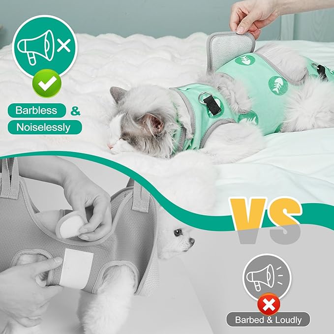 Supet Cat Grooming Hammock, Soft Fabric Nail Clipper Hammock, Self-Adhesive Wrap for Cutting Nails, Quickly Calm Down for Medicine, Teeth Brushing, Ear Cleaning