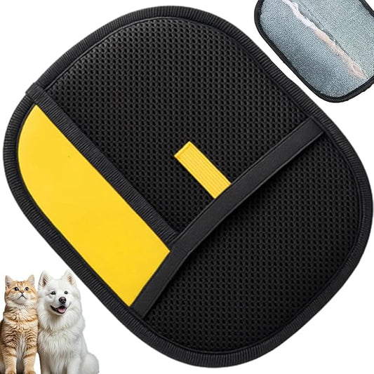 Pet Hair Removal Gloves Brush, Reusable Cat Dog Electrostatic Hair Remover Grooming Glove Tool (1 Pack Black)