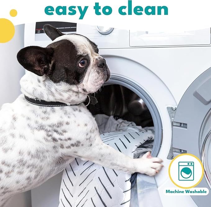 NALALAS Large Washable Pee Pads for Dogs | Reusable, Waterproof & Ultra Absorbent Puppy Pads | Dog Pee Pads, Anti-Slip, Leakproof & Quick Dry Pet Training Mat | Whelping Pad, Puppy Mat & Crate Pad